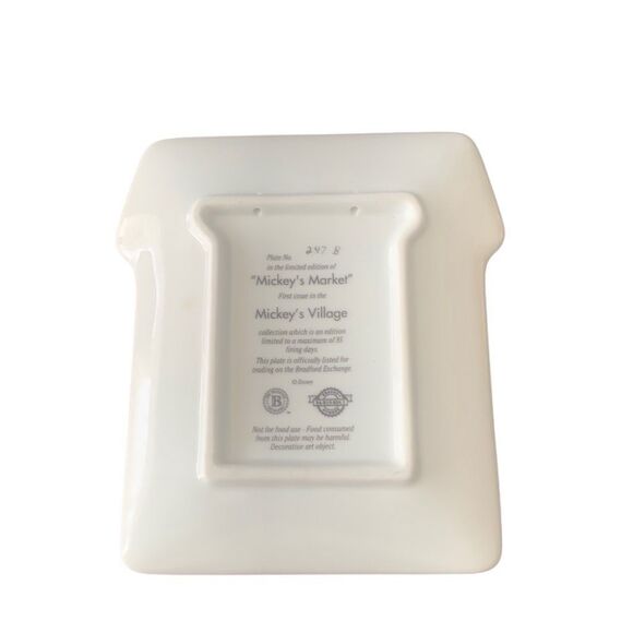 Vintage Disney Retired Mickey’s Market Mickey’s Village House Plaque - Picture 3 of 6